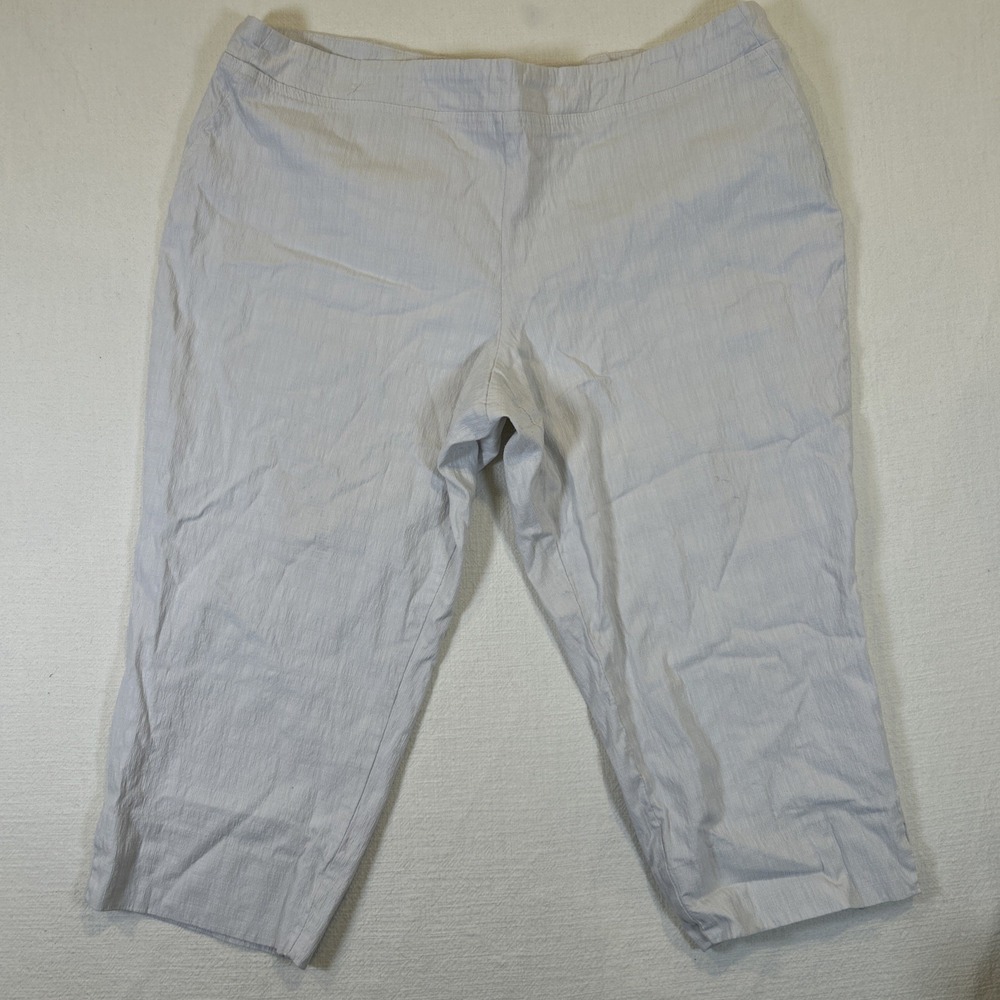Eliane Rose Women Pant White Capri Stretch 22W